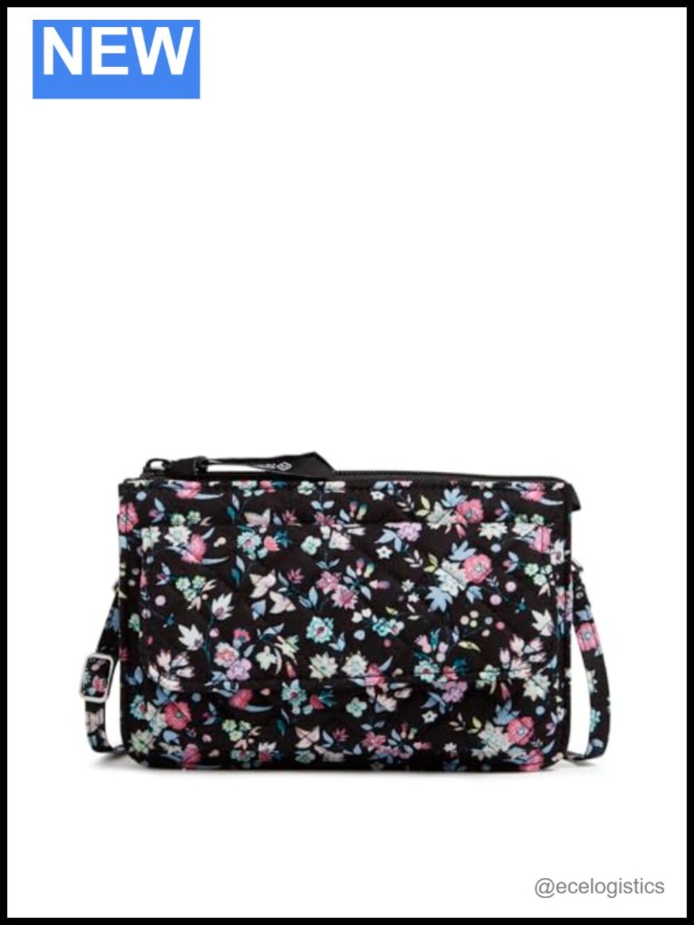 Women's Recycled Cotton Wallet Crossbody Purse with RFID Protection
